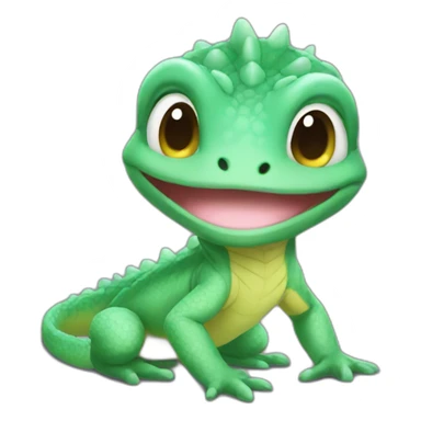 Baby Lizard kawai sticker