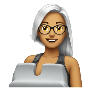 My wife in an airport lounge sticker