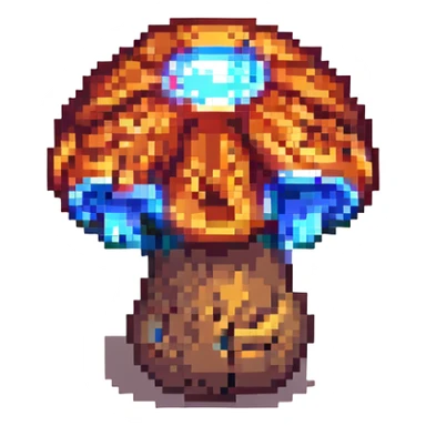 glowing mushroom sticker