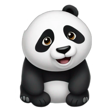 panda in the underground sticker