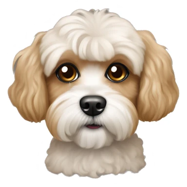 Poodle Shih Tzu mix tan  sticker
