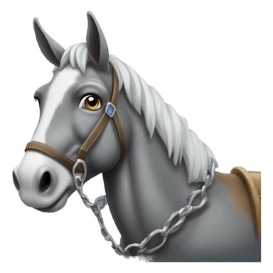 mule loaded with silver sticker