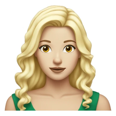 white girl blond christmas  sticker