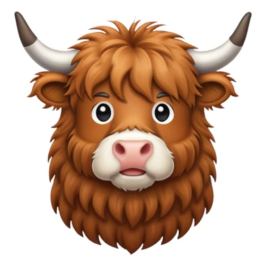 make a highland cow emoji sticker