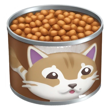 cat food can with Thunfish sticker