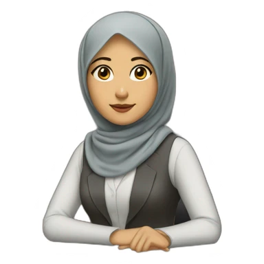hijabi-asian-girl-lawyer sticker