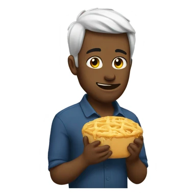 keegan eating sticker