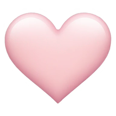 light pink heart sticker
