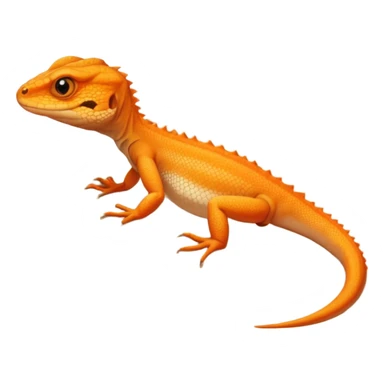 orange lizard sticker