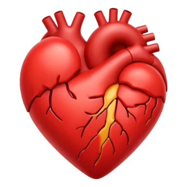 red beating heart sticker