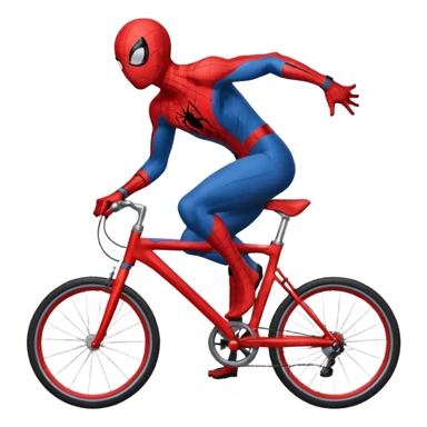 Spider man in the bike sticker