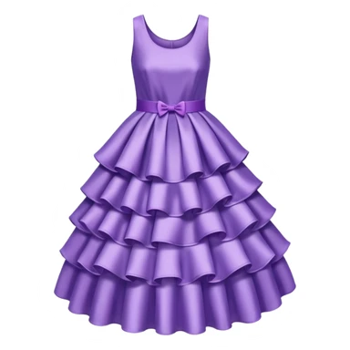 fluffy purple dress sticker