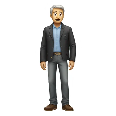 A man with empty pockets  sticker