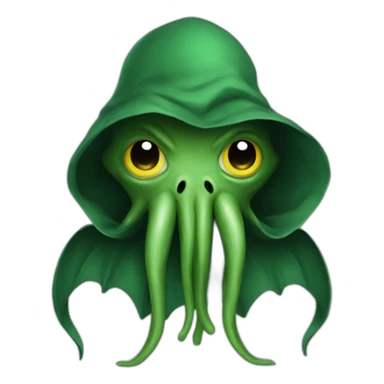 cthulhu in a cowl sticker