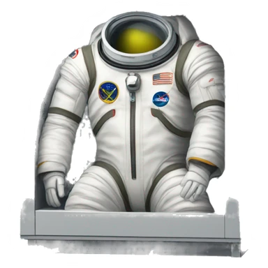 folded space suit in drawer sticker