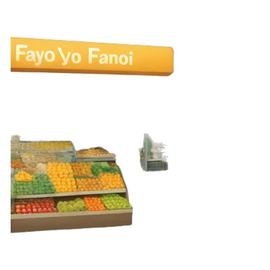 fayno market - supermarket sticker
