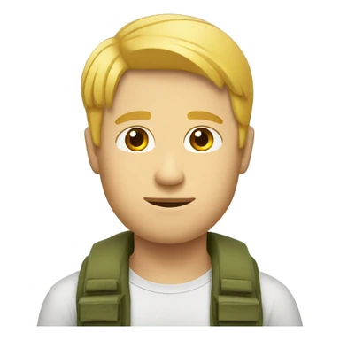 Homme fatigué blond sticker