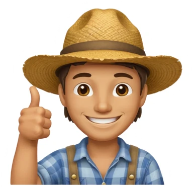 papa le gusta la iidea granjero  con puño de like sticker