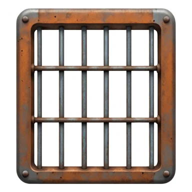 generate ultra realistic prison cell bars sticker