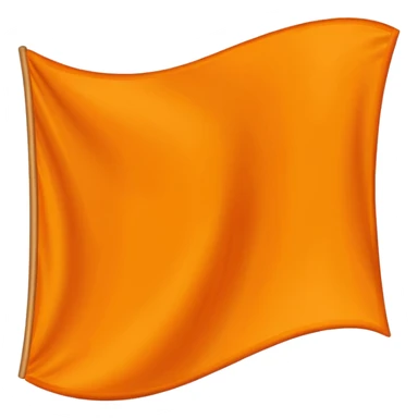 Orange flag sticker