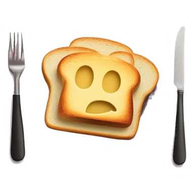 butter toast on burgundy plate sticker