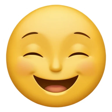 grinning face emoji, eyes closed, big smile sticker
