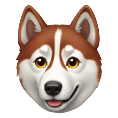 red husky sticker