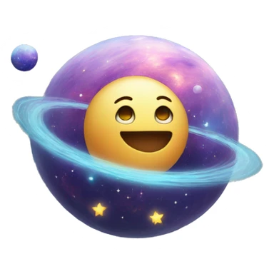 Galaxy with full of heart, stars, moons  sticker