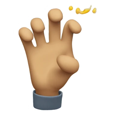 Someone blowing air as a sign of surrender sticker