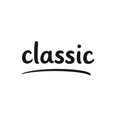 Change the text on the sign to say 'classic' instead of 'wat da', keeping the hand drawn doodle style and the sign very large. sticker
