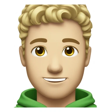 light skinned Caucasian male, green eyes, and light stubble sticker