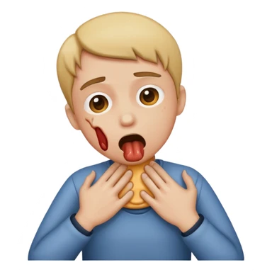 choking myself out sticker