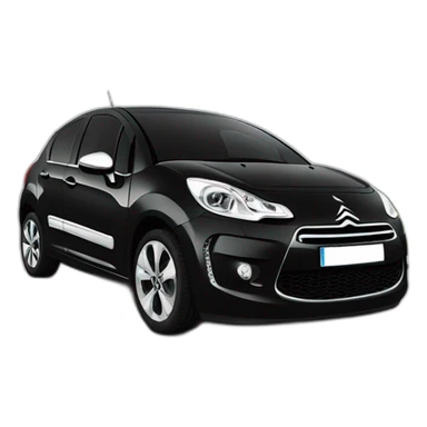 Citroen c3 2013 black sticker
