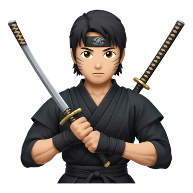 Japanese emojis: ninjas, samurais, paintings, sushi, anime sticker