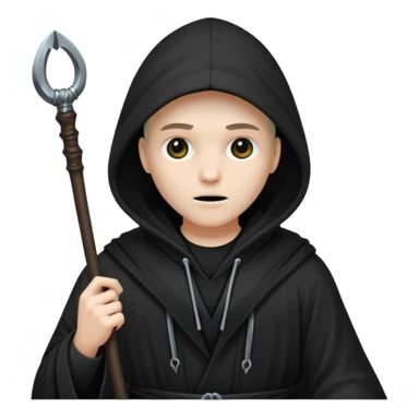 la mort avec sa capuche et sa faux sticker