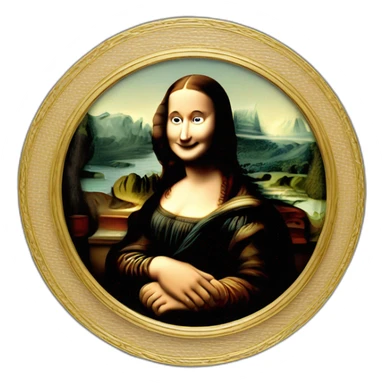 Mona lisa in real madrid with rolex on his hand sticker