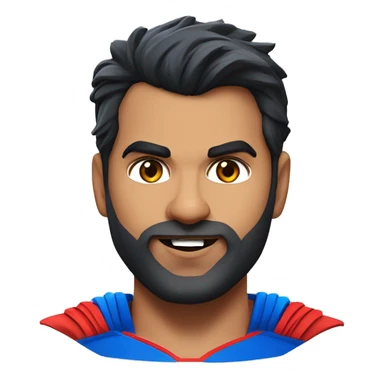 superman rohit sharma as captain india sticker
