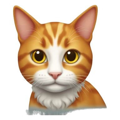 Elf ginger cat sticker