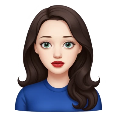 Kat Dennings real features  sticker