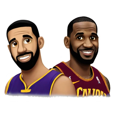 Drake and LeBron sticker