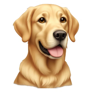 golden retriever labrador with smooth skin sticker