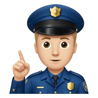 reference to "what he said" quote from Hot Fuzz movie - add pointing to another policeman sticker