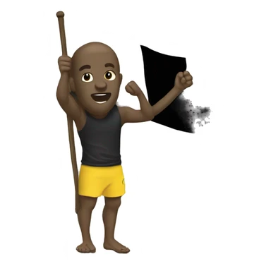 Peepo emote that raising Bucaspor flag sticker