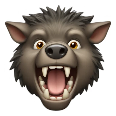 growling boar sticker