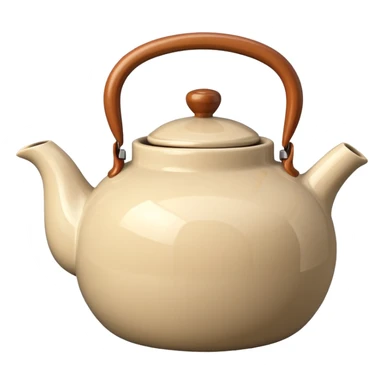 beige teapot smeg sticker