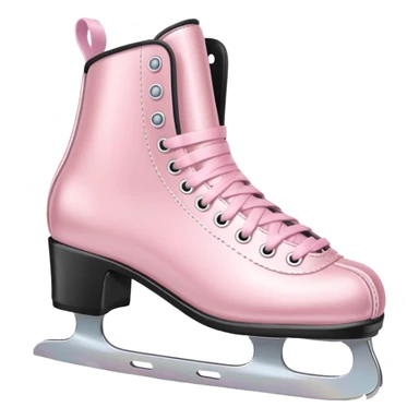 pastel pink ice skates sticker