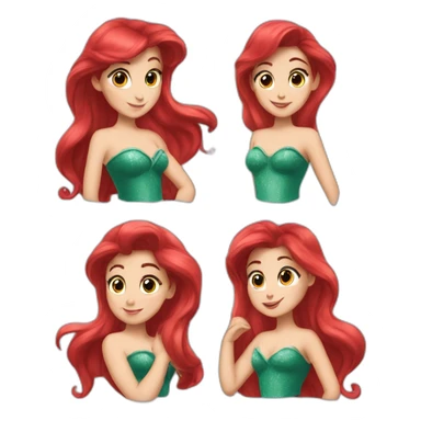 Ariel la petite sirène sticker