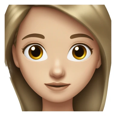 18 year old white girl with brunette hair and blue eyes sticker