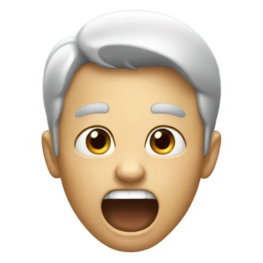 person yelling  sticker