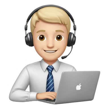 Por favor hace un emoji para una empresa de community manager, tiene que ser profesional, atractivo, elegante y empresarial, como así tambien tiene que ser hombre en los emojis sticker
